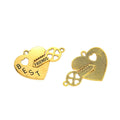 Zinc Alloy Heart Letter Charm Pendant No.926584 for DIY Necklace Bracelet Jewelry Making view 4