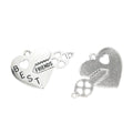 Zinc Alloy Heart Letter Charm Pendant No.926584 for DIY Necklace Bracelet Jewelry Making view 3