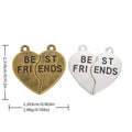 Zinc Alloy Heart Letter Charm Pendant No.590288 for DIY Necklace Bracelet Jewelry Making view 1