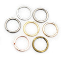 Electroplated Metal Key Rings 25/28/30mm Round Keychain Loops For DIY Accessory Findings view 5