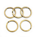 Electroplated Metal Key Rings 25/28/30mm Round Keychain Loops For DIY Accessory Findings view 4
