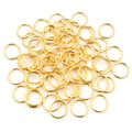 200pcs Pack 1mm Iron Electroplated Closed Jump Rings 6-12mm For Jewelry Findings view 4