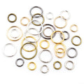 200pcs Pack 1mm Iron Electroplated Closed Jump Rings 6-12mm For Jewelry Findings view 1