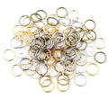 200pcs Pack 1mm Iron Electroplated Closed Jump Rings 6-12mm For Jewelry Findings view 2