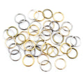 200pcs Pack 1mm Iron Electroplated Closed Jump Rings 6-12mm For Jewelry Findings view 3