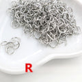 200pcs Pack 4-10mm Electroplated Iron Open Jump Rings For DIY Jewelry Making Accessories view 2