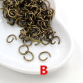 200pcs Pack 4-10mm Electroplated Iron Open Jump Rings For DIY Jewelry Making Accessories view 3