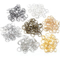 200pcs Pack 4-10mm Electroplated Iron Open Jump Rings For DIY Jewelry Making Accessories view 1