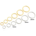 50-100Pcs 8-20mm Iron Plated Twisted Open Jump Rings For DIY Handmade Jewelry Making view 3
