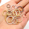 50-100Pcs 8-20mm Iron Plated Twisted Open Jump Rings For DIY Handmade Jewelry Making view 2