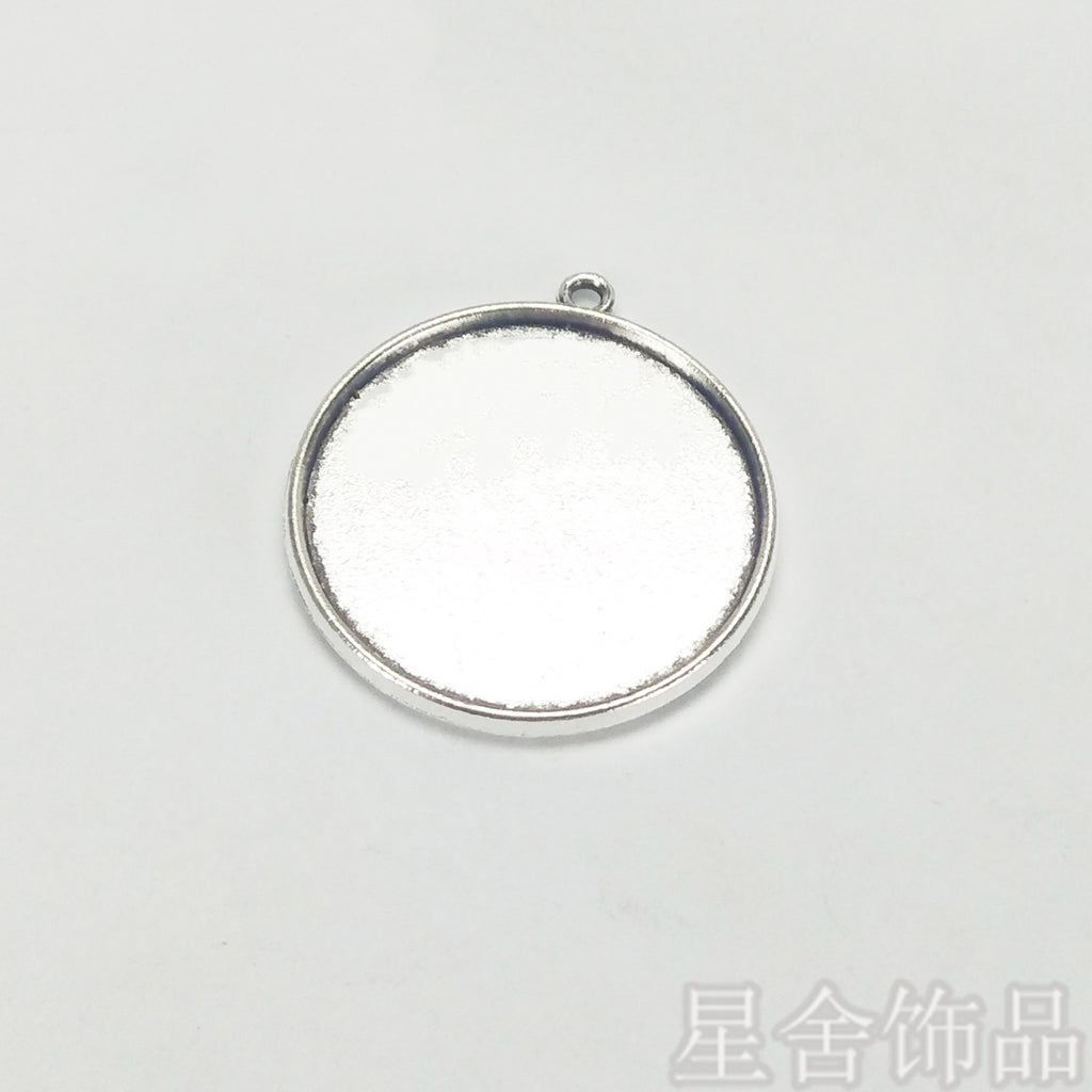30mm Double-Sided Pendant Tray Bezel Setting