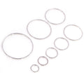 20-50 Pcs 8-40mm 60mm Electroplated Pure Copper Earring Hoops And Round Ear Wire Findings Earrings view 3