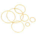 20-50 Pcs 8-40mm 60mm Electroplated Pure Copper Earring Hoops And Round Ear Wire Findings Earrings view 4