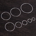 20-50 Pcs 8-40mm 60mm Electroplated Pure Copper Earring Hoops And Round Ear Wire Findings Earrings view 2
