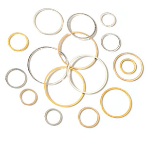 20-50 Pcs 8-40mm 60mm Electroplated Pure Copper Earring Hoops And Round Ear Wire Findings Earrings