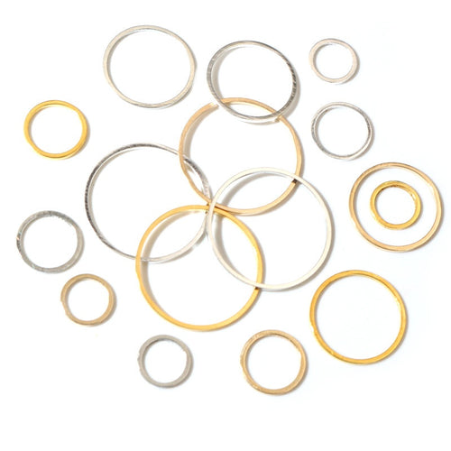 20-50 Pcs 8-40mm 60mm Electroplated Pure Copper Earring Hoops And Round Ear Wire Findings Earrings