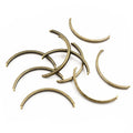 Antique Bronze Alloy Semi Circle Bracelet Connector Links For DIY Bangle Jewelry Accessories view 2