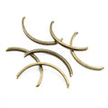 Antique Bronze Alloy Semi Circle Bracelet Connector Links For DIY Bangle Jewelry Accessories view 3