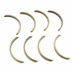 Antique Bronze Alloy Semi Circle Bracelet Connector Links For DIY Bangle Jewelry Accessories