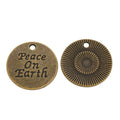 Zinc Alloy Round Word Tag Charm Pendant No.650615 for DIY Necklace Bracelet Jewelry Making view 3