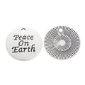 Zinc Alloy Round Word Tag Charm Pendant No.650615 for DIY Necklace Bracelet Jewelry Making view 2