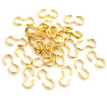 100pcs Iron Electroplated Figure 3 Connector Clasps For DIY Bracelet Necklace Jewelry Making view 3