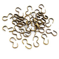 100pcs Iron Electroplated Figure 3 Connector Clasps For DIY Bracelet Necklace Jewelry Making view 4