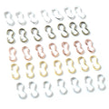 100pcs Iron Electroplated Figure 3 Connector Clasps For DIY Bracelet Necklace Jewelry Making view 1