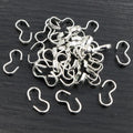 100pcs Iron Electroplated Figure 3 Connector Clasps For DIY Bracelet Necklace Jewelry Making view 2