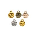 Zinc Alloy Round Word Tag Charm Pendant No.833516 for DIY Necklace Bracelet Jewelry Making view 5