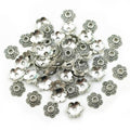 50pcs 10mm Alloy Flower Bead Caps For Handmade DIY Bracelet Necklace Jewelry Accessories view 2