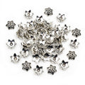 50pcs 10mm Alloy Bead Caps Flower Spacers For DIY Beaded Bracelet Necklace Accessories view 3