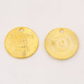 Zinc Alloy Round Word Tag Charm Pendant No.569647 for DIY Necklace Bracelet Jewelry Making view 4