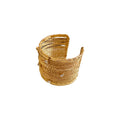 Shiny Alloy Multi Layer Hollow Wrap Bangle For Women, Premium Niche Fashion Daily Arm Cuff view 5