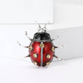Alloy Enamel Ladybug Brooch Pin for Suits and Cardigans view 2
