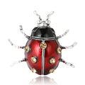 Alloy Enamel Ladybug Brooch Pin for Suits and Cardigans view 5