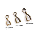 Gold Zinc Alloy Charm Pendant No.077480 for DIY Necklace Bracelet Jewelry Making view 2