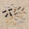 7x3mm Gold Zinc Alloy Charm Pendant for DIY Necklace Bracelet Jewelry Making view 1