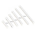 50pcs Copper Plated Two Hole Embossed Round Twist Double Loop Connector Bars For DIY Earrings view 2