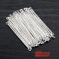 50pcs Copper Plated Two Hole Embossed Round Twist Double Loop Connector Bars For DIY Earrings view 4
