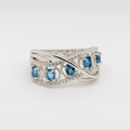 Zircon X Shape Cross Hollow Ring For Women Vintage European American Fashion Index Finger Jewelry view 2