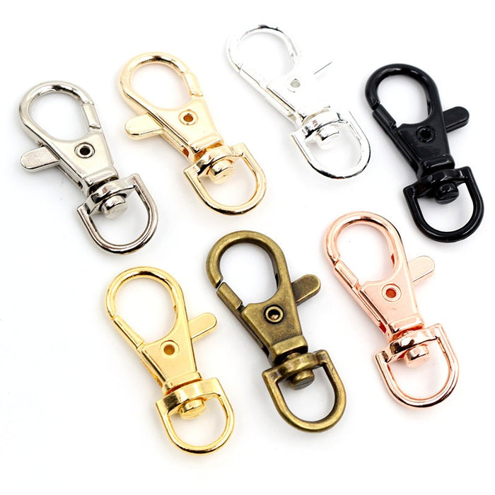 Zinc Alloy Dog Clasp Fish Mouth Keychain Clip Pet Buckle D Ring Lobster Hook Bag Charm Connector