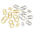 Polished Stainless Steel S Hook 8 Shape Spring Clasp Mini Key Ring For DIY Keychain Making view 5