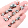 Antique Silver Alloy Three Way Connector Spacer Bead Bail For DIY Bracelet Necklace Pendant Jewelry view 3