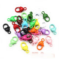 20pcs Color Enamel Spring Snap Clasps Open Jump Rings Lobster Keychain Hooks For Bags Toys Accessories view 4
