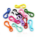 20pcs Color Enamel Spring Snap Clasps Open Jump Rings Lobster Keychain Hooks For Bags Toys Accessories view 3