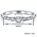 Minimalist Zircon Women's Ring, Light Luxury Korean Thin Finger Ring With Niche Design view 4