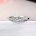 Minimalist Zircon Women's Ring, Light Luxury Korean Thin Finger Ring With Niche Design view 3