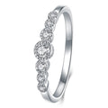 Minimalist Zircon Women's Ring, Light Luxury Korean Thin Finger Ring With Niche Design view 1