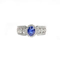 Designer Hollow Alloy Chinese Retro Ring Italian Geometric Openwork Finger Ring For Women view 5